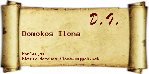 Domokos Ilona névjegykártya